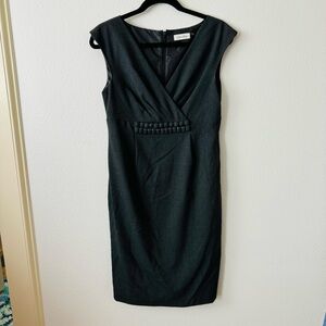 Calvin Klein Charcoal Cap Sleeve Dress